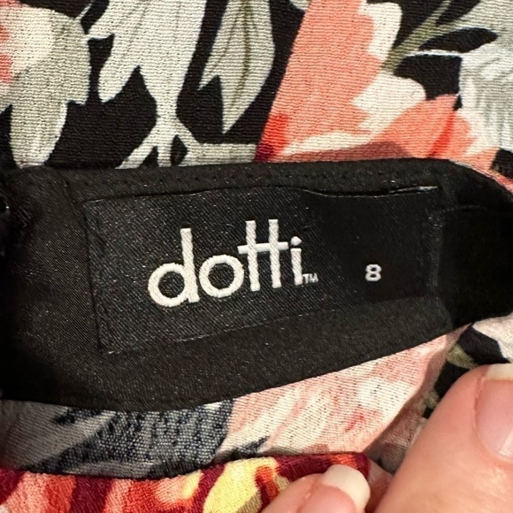 Dotti floral playsuit long sleeve flowers beach summer casual ladies size 8 - Picture 4 of 6